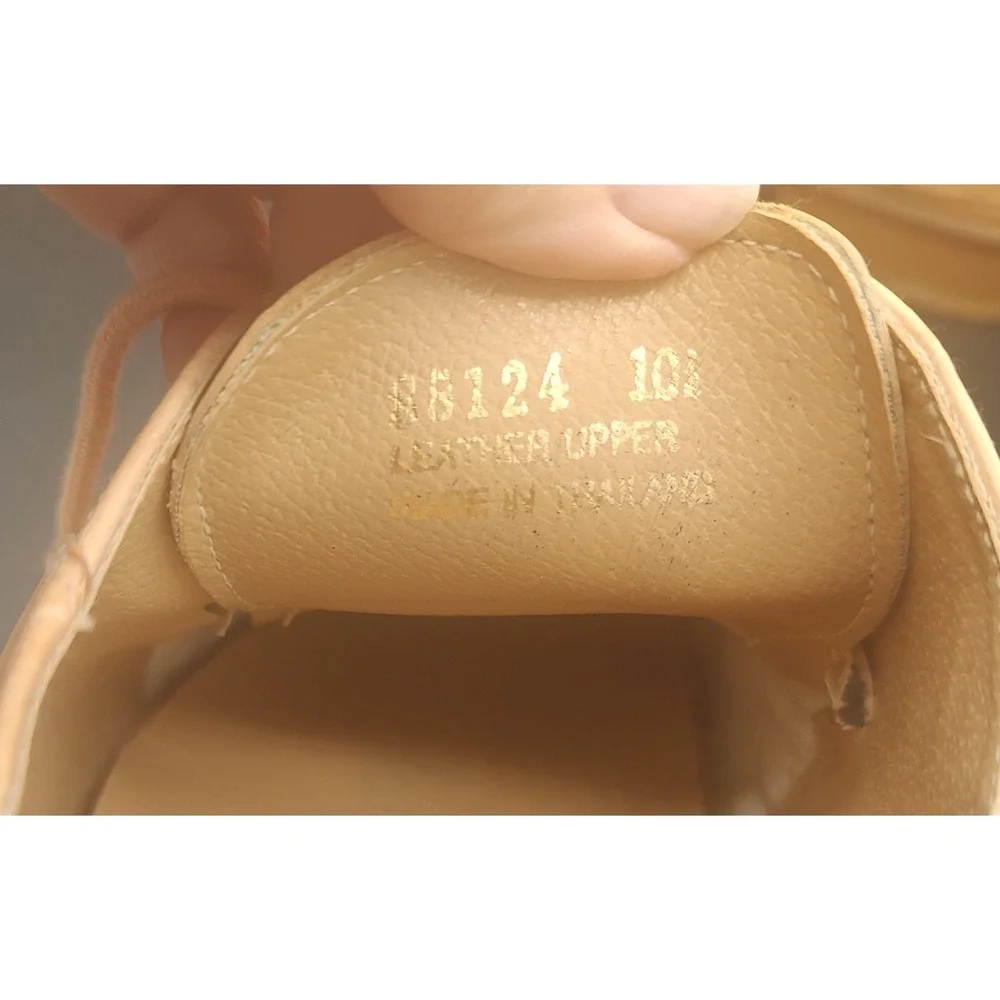 Donato Marrone Mens‎ Tan Crocodile Embossed Leather Square Toe Oxford Shoes 10.5